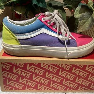 Old School Color Block Vans